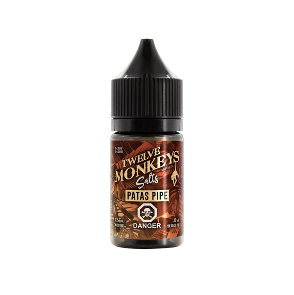 Twelve Monkeys Patas Pipe 30ml Nicotine Salt eLiquids