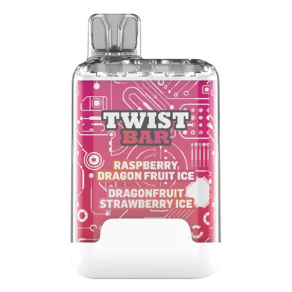 Twist Bar RASPBERRY DRAGON FRUIT ICE & DRAGONFRUIT  STRAWBERRY ICE