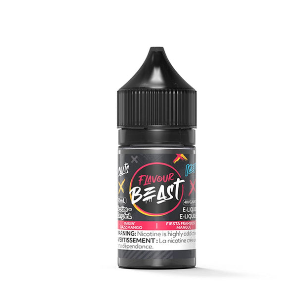 Flavour Beast Ragin' Razz Mango Iced 30ml Nicotine Salt eLiquids