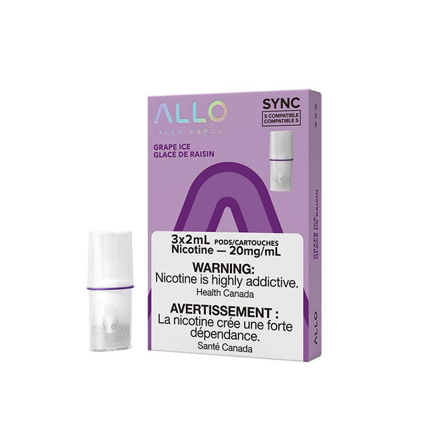 Allo Sync Pods Grape Ice 3/Pk