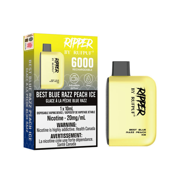 Rufpuf Ripper Blue Razz Peach Ice 8000