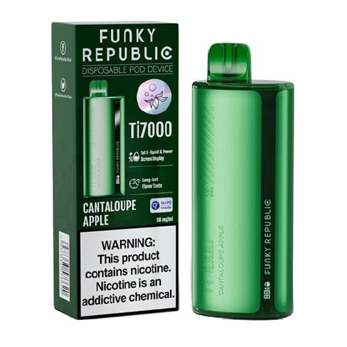 Funky Republic Cantaloupe Apple Ice 7000 Puffs