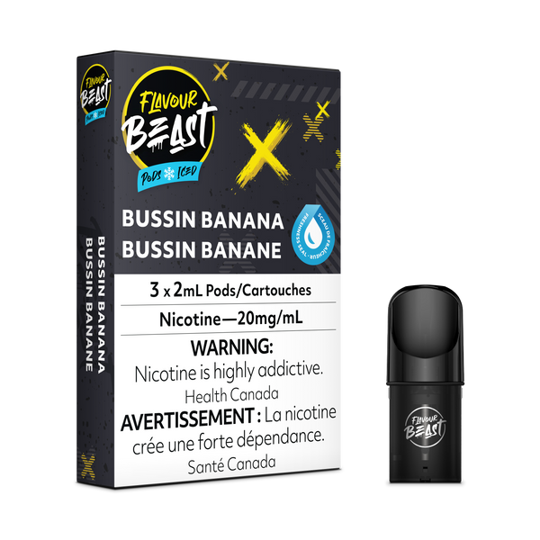 Flavour Beast Bussin' Banana Iced 3/Pk