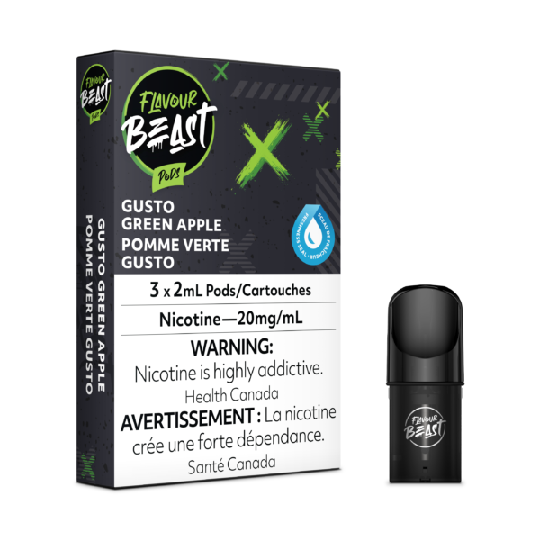 Flavour Beast Gusto Green Apple 3/Pk