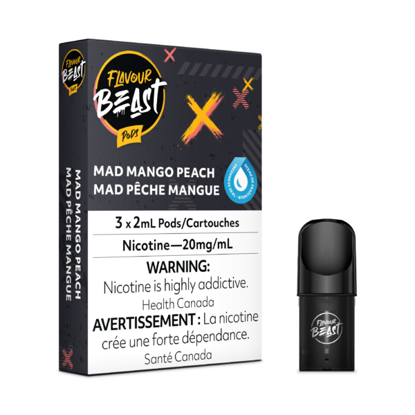 Flavour Beast Mad Mango Peach 3/Pk