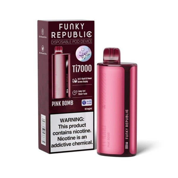 Funky Republic Pink Bomb 7000 Puffs