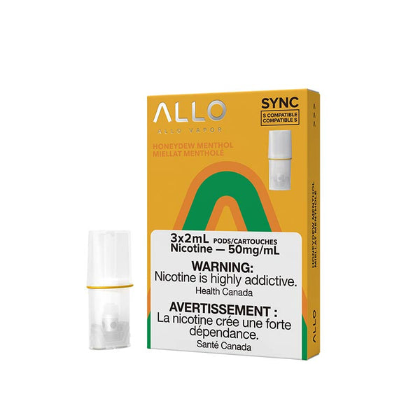 Allo Sync Pods Honeydew Menthol 3/Pk