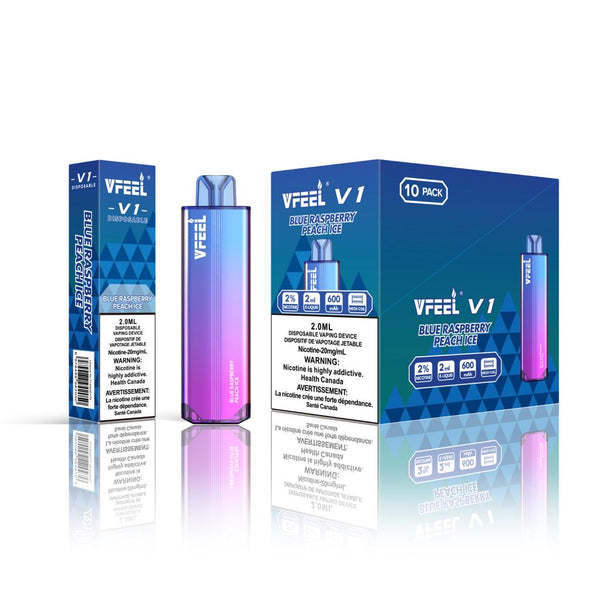 VFEEL V1 Blue Raspberry Peach Ice 6000 Puffs