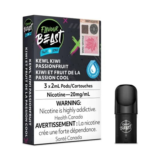 Flavour Beast Kewl Kiwi Passionfruit 3/Pk