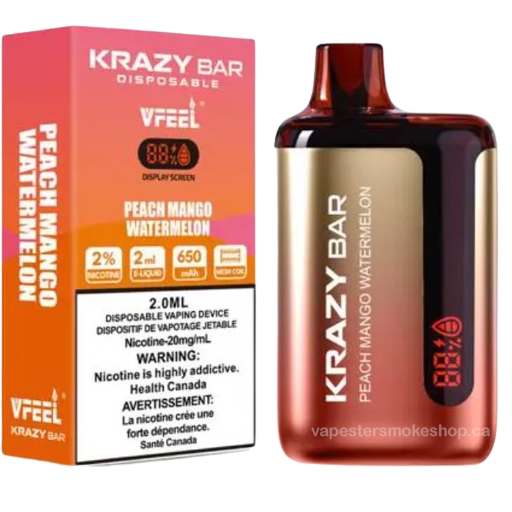 VFEEL Krazy Bar Peach Mango Watermelon 8000 Puffs