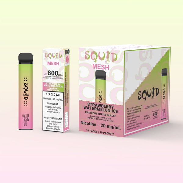 Squid Strawberry Watermelon Ice 1800 Puffs