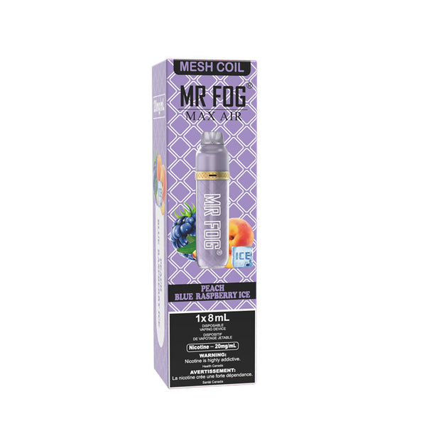 Mr.Fog Blue Raspberry Peach Ice 2500 Puffs